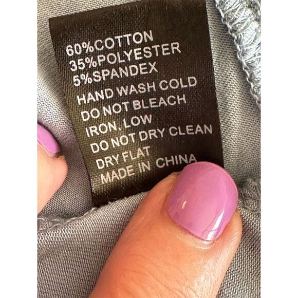 POL Women's Light Blue Ruffle Hem Cami Top Size L Summer Casual NWOT - Picture 6 of 6